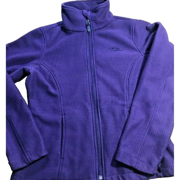 CB Sports Tops - CB Sport Woman's Purple Outerwear Fleece Full Zipper Jacket Size Medium Coat